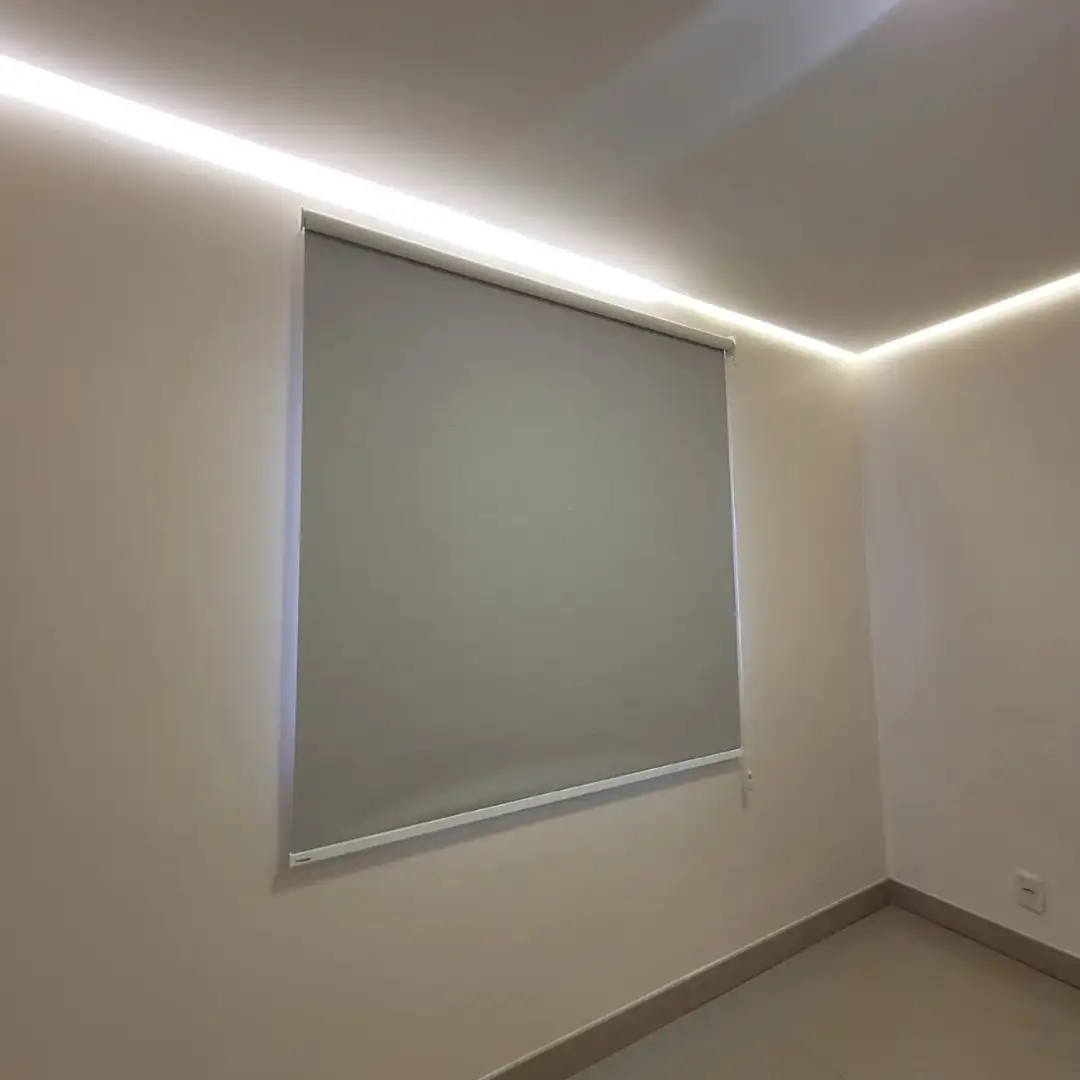 Persiana Rolo Blackout Texture Cinza