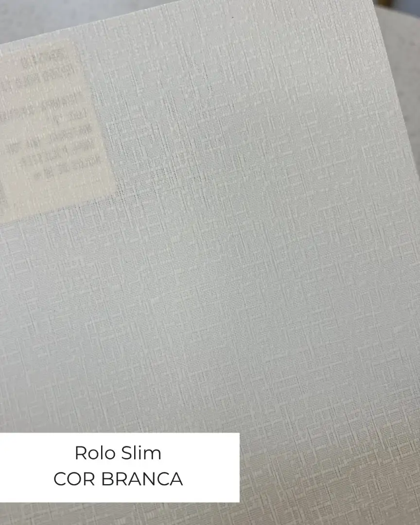 Persiana Romana Blackout Slim Branca