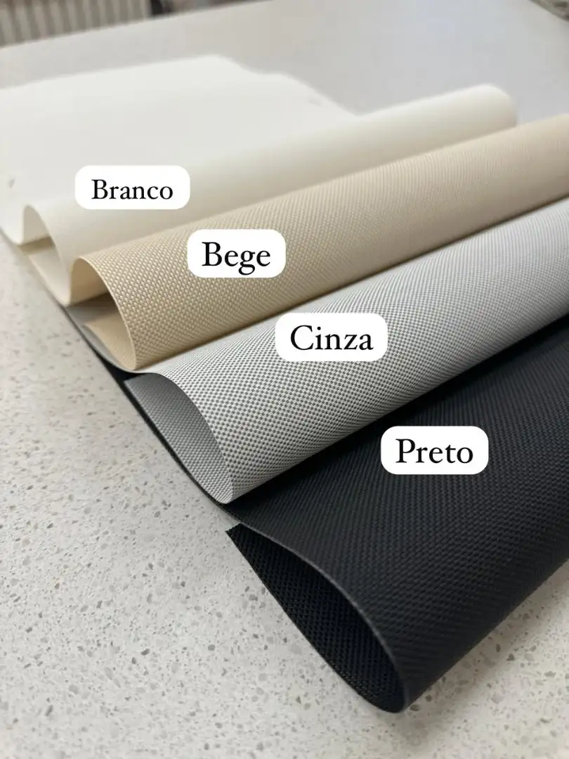 Persiana Rolo Tela Solar 1% Preta