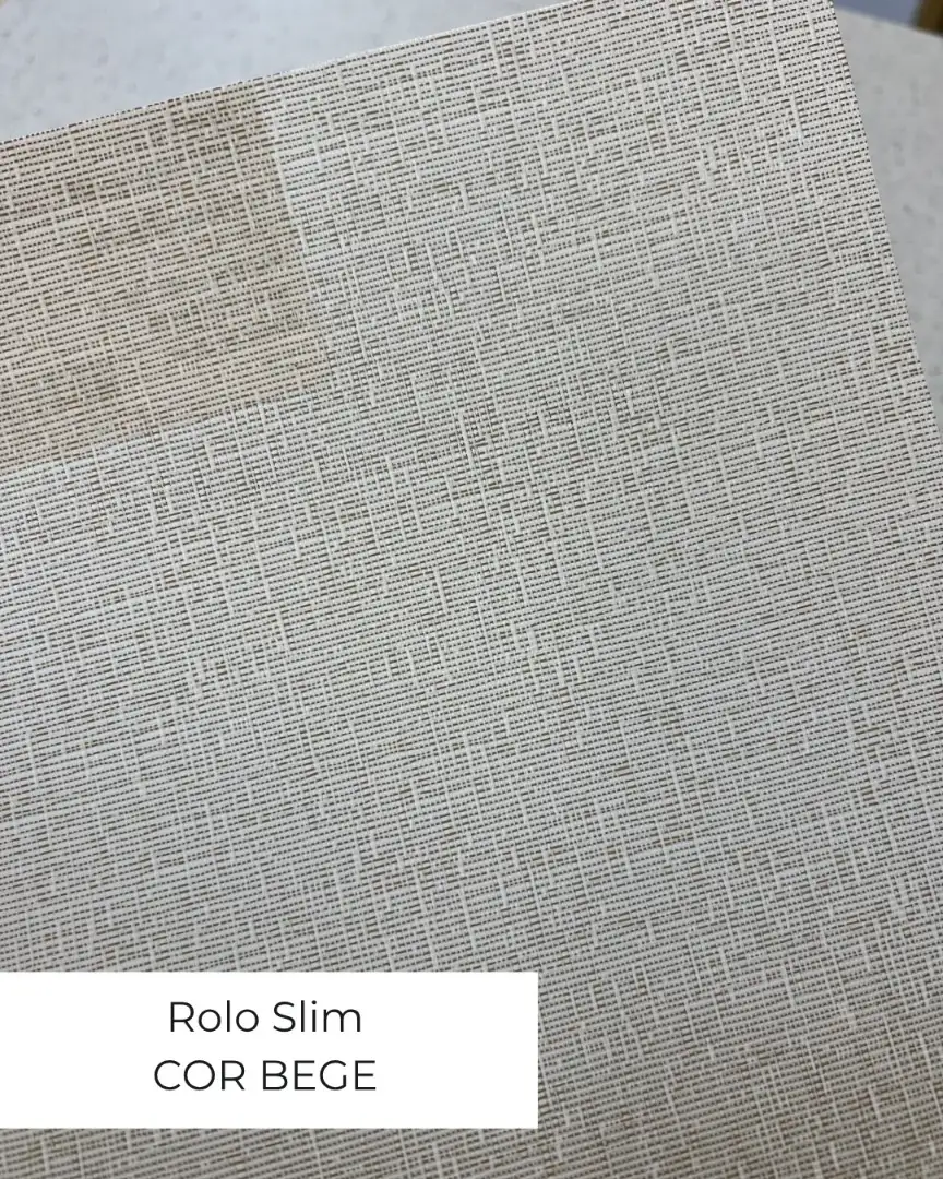 Persiana Romana Translúcida Slim Bege